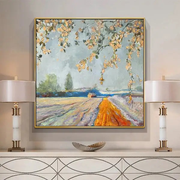 Customized Gift - 100% Painting Orange Field