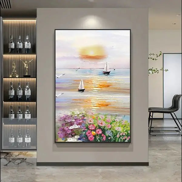 Customized Gift - 100% Painting The Sunset Of The Sea