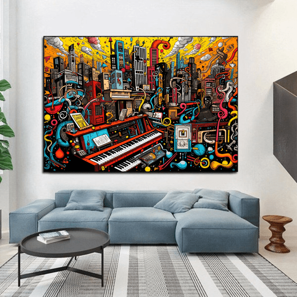 Customized Gift - City Rhythms Unleashed: Cover Art of the Inaugural 'Music from the City'