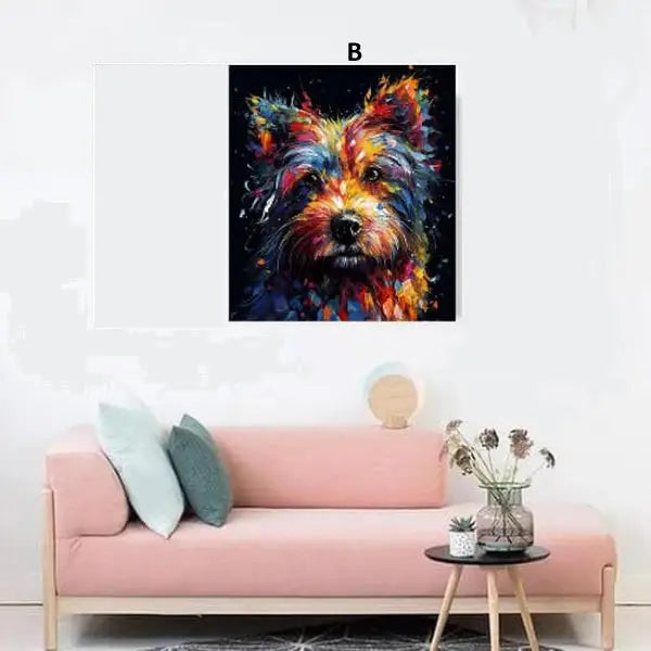 panel set wall art - French Retrievers Canvas