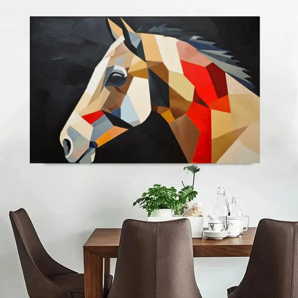 Customized Gift - Horse portrait inspired by Kazimir