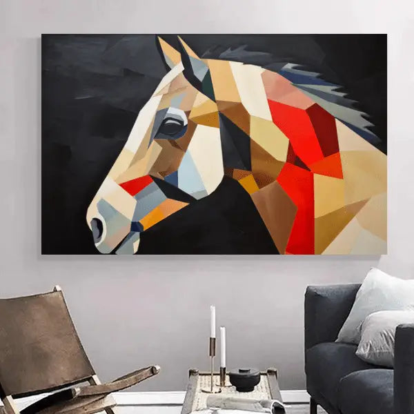 Customized Gift - Horse portrait inspired by Kazimir