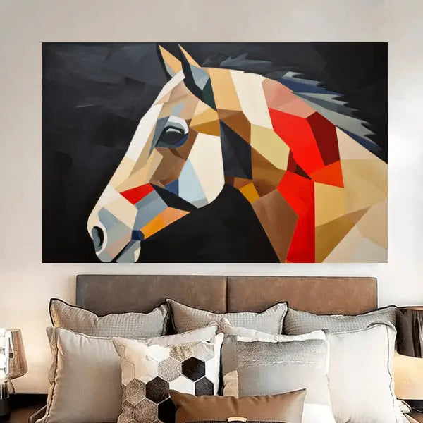 Customized Gift - Horse portrait inspired by Kazimir