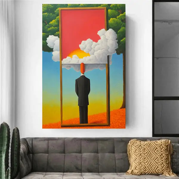 Customized Gift - Standing in a Window Figure Canvas